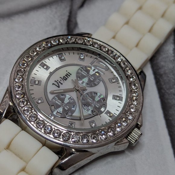 Unisex Wrist Watch Classic Men or Women 1990s Wristwatch Working Faux Chrono - Picture 2 of 8